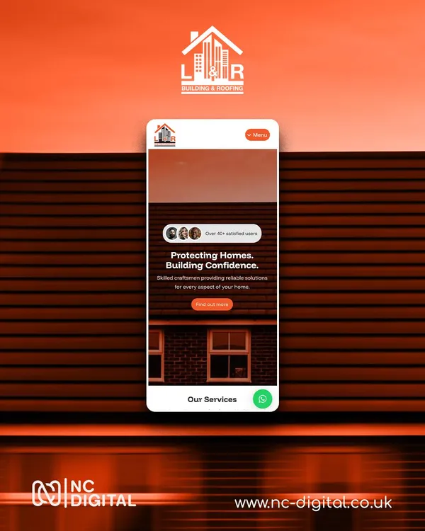 L&R Building and Roofing website project